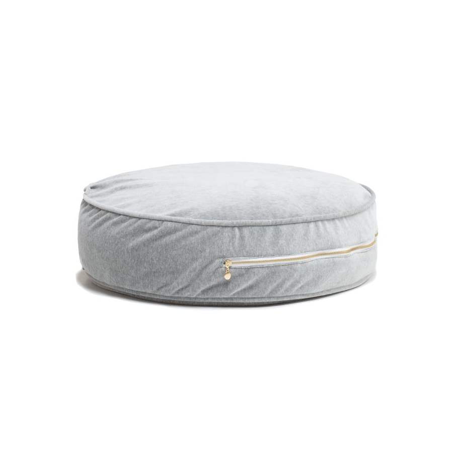 Ottoman sammet soft grey, WigiWama