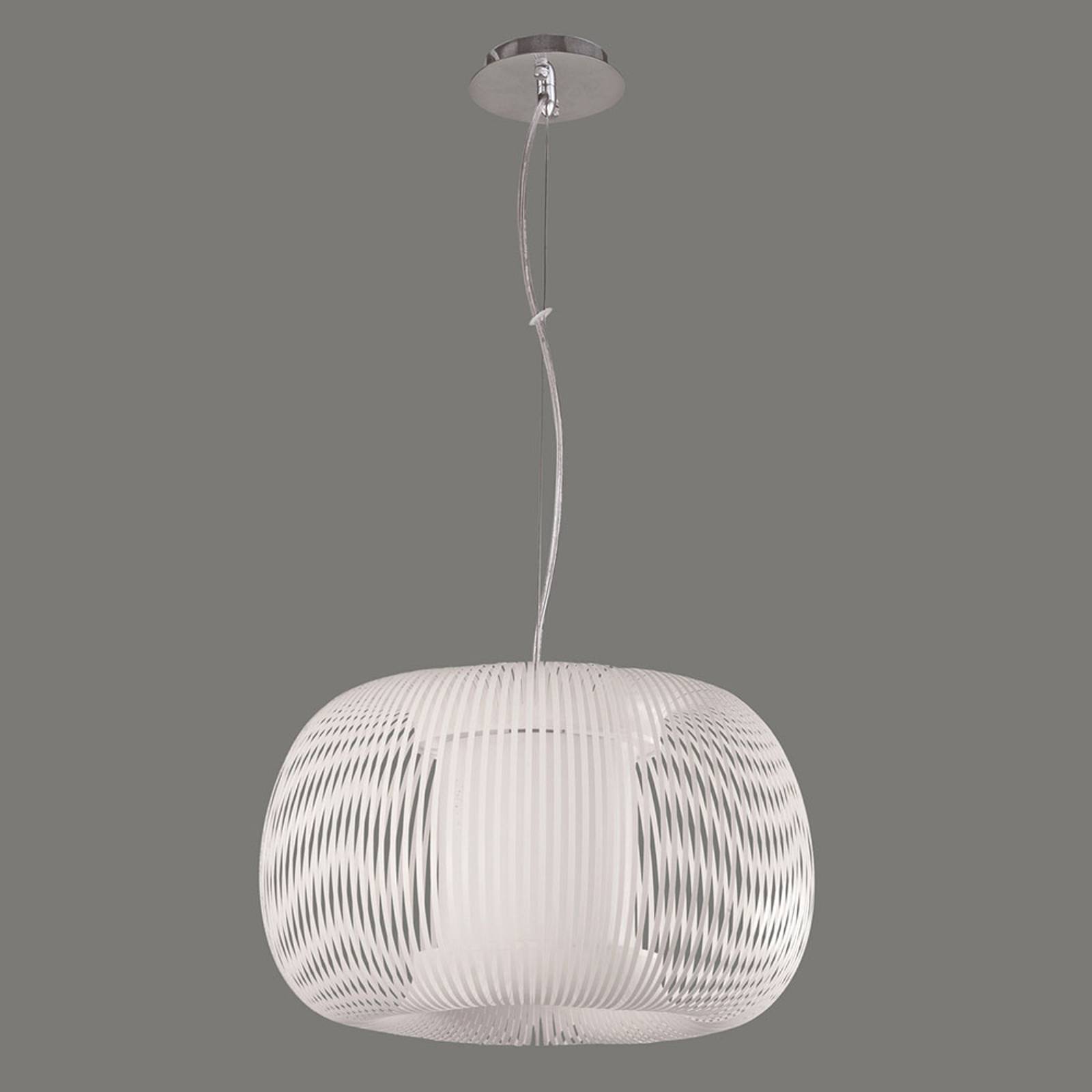 Hänglampa Mirta, vit, Ø 45 cm
