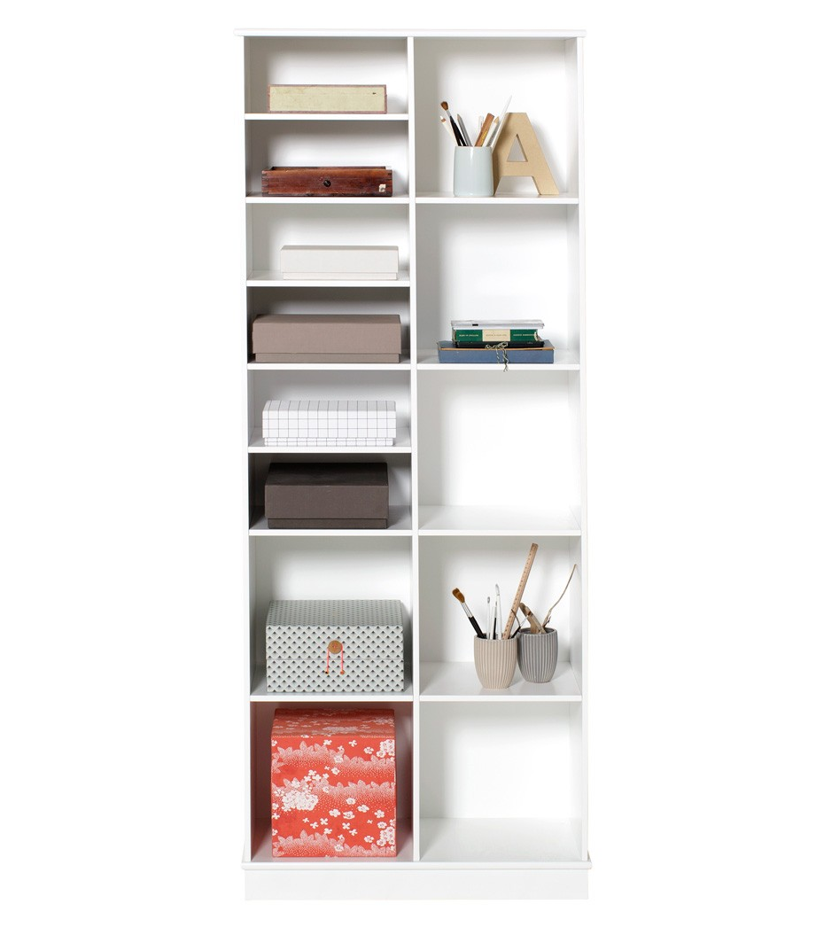 Wood bokhylla 2 x 5 med sockel, Oliver Furniture