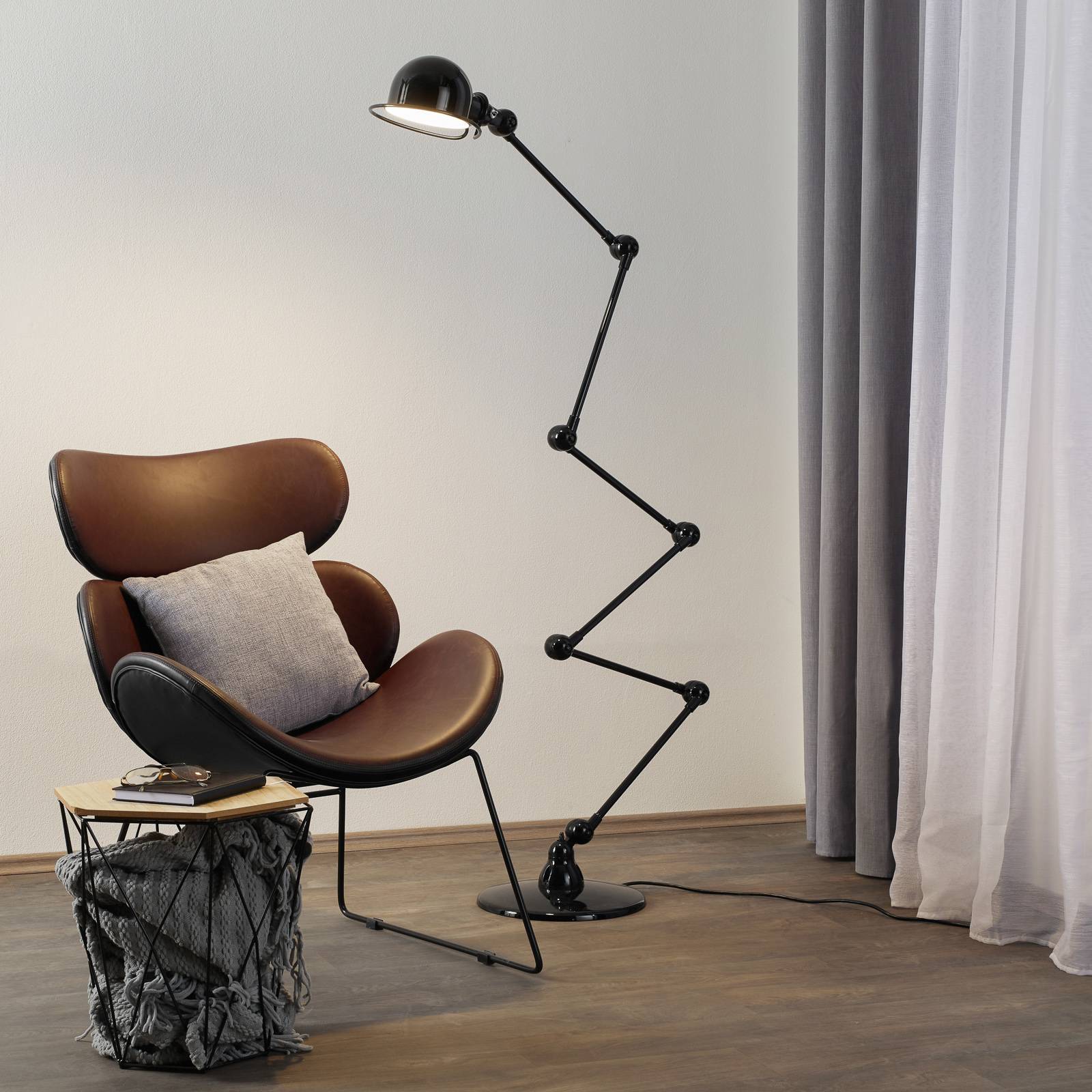 Jieldé Loft D9406 golvlampa 6x40 cm, svart