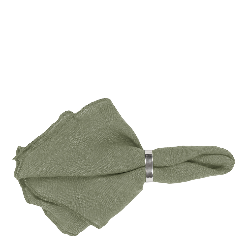 Broste Copenhagen - Gracie Tygservett 45x45 cm Timjan