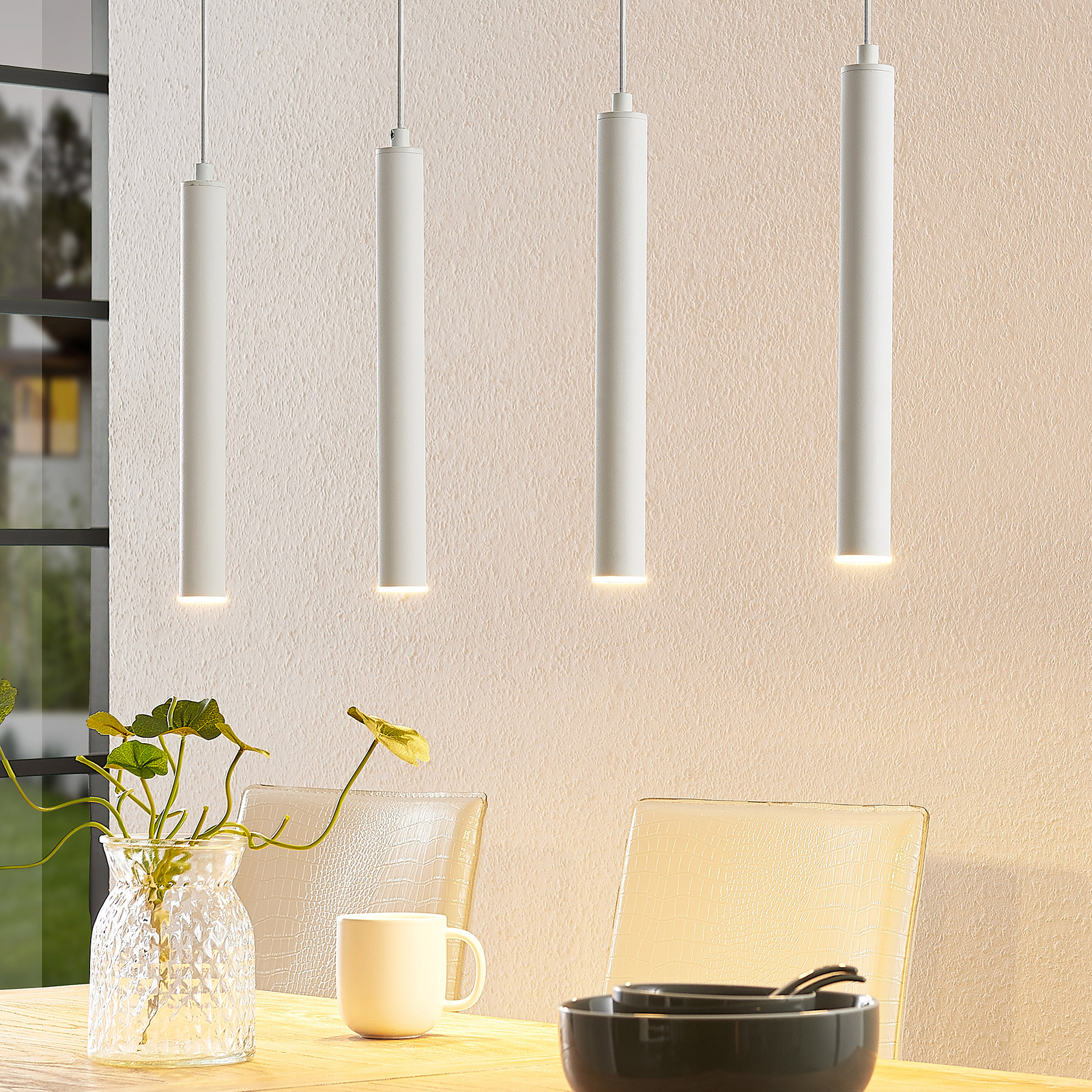 Arcchio Kammeron LED-hänglampa, vit