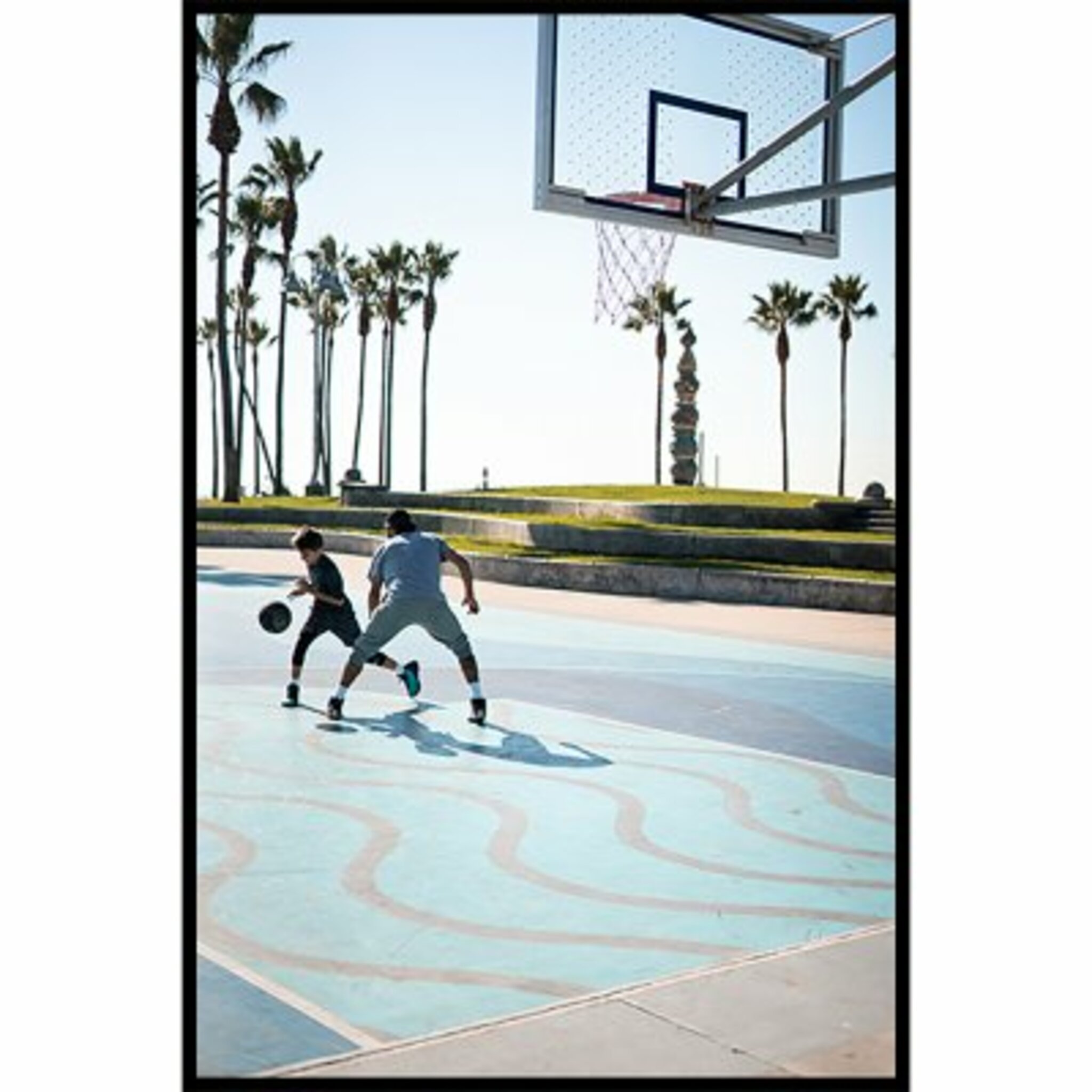 La Beach Basketball Poster