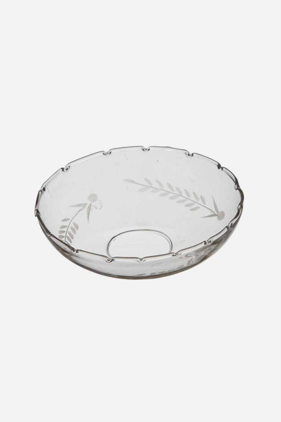 Ljusmanschett 8 cm glas