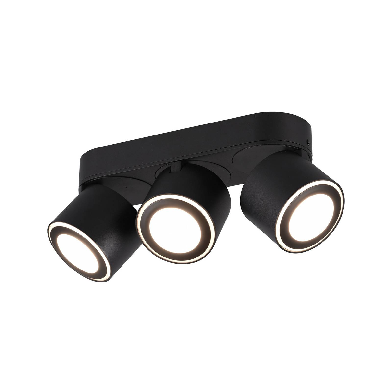 Lindby Lowie LED-spotlight, 6 lampor, svart