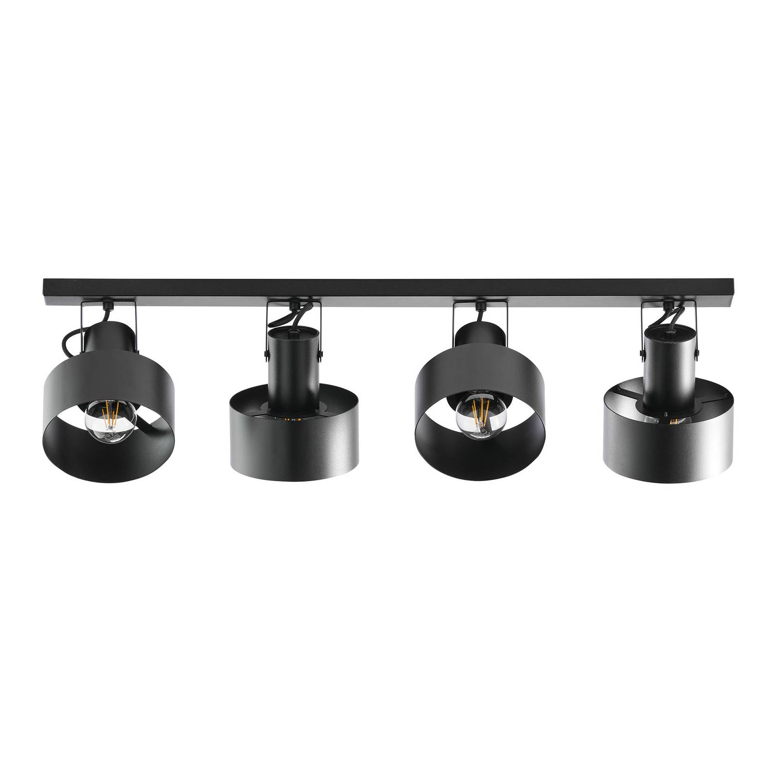 Taklampa Rif 4, 4 lampor, svart