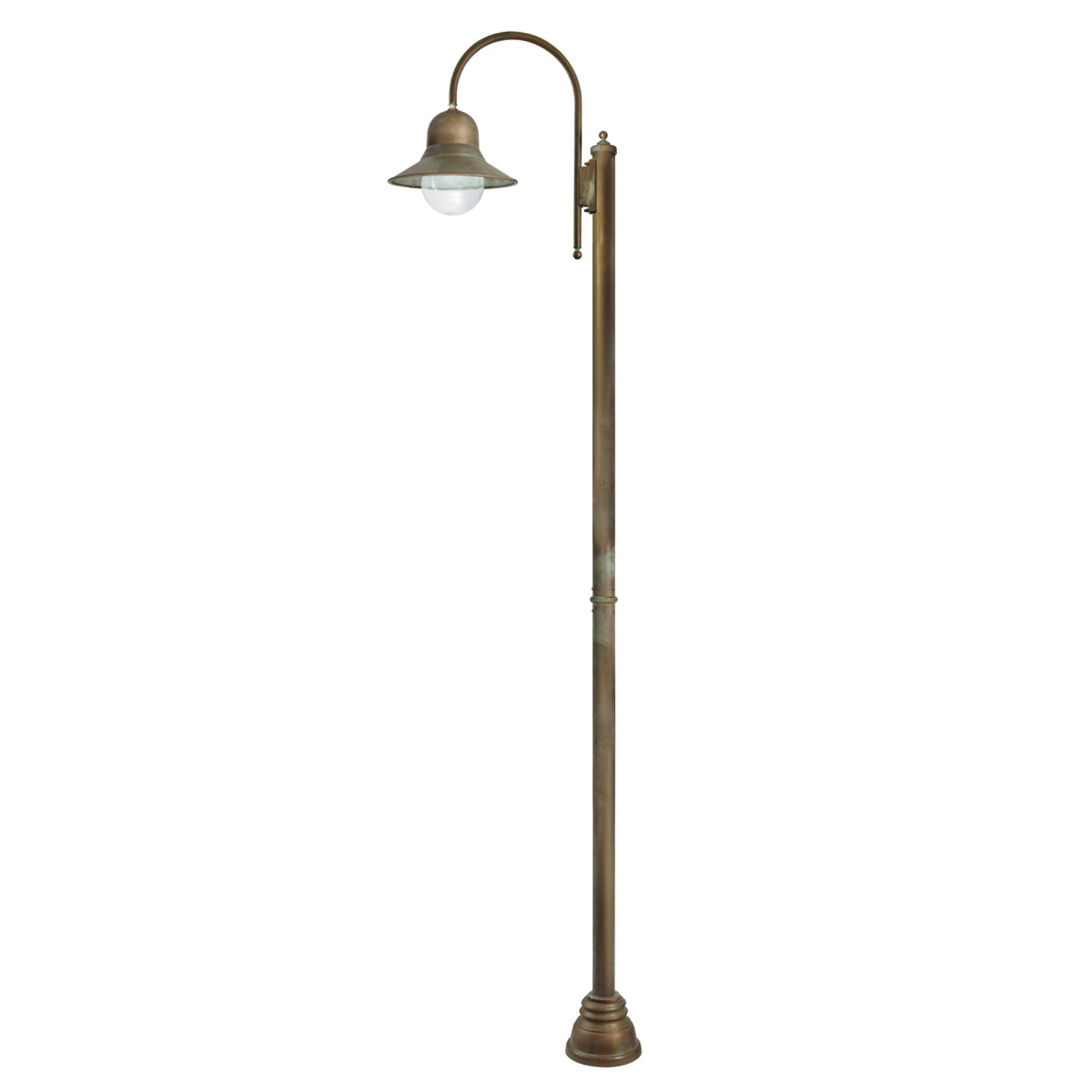 270 cm hög stolplampa Felizia i antikmässing