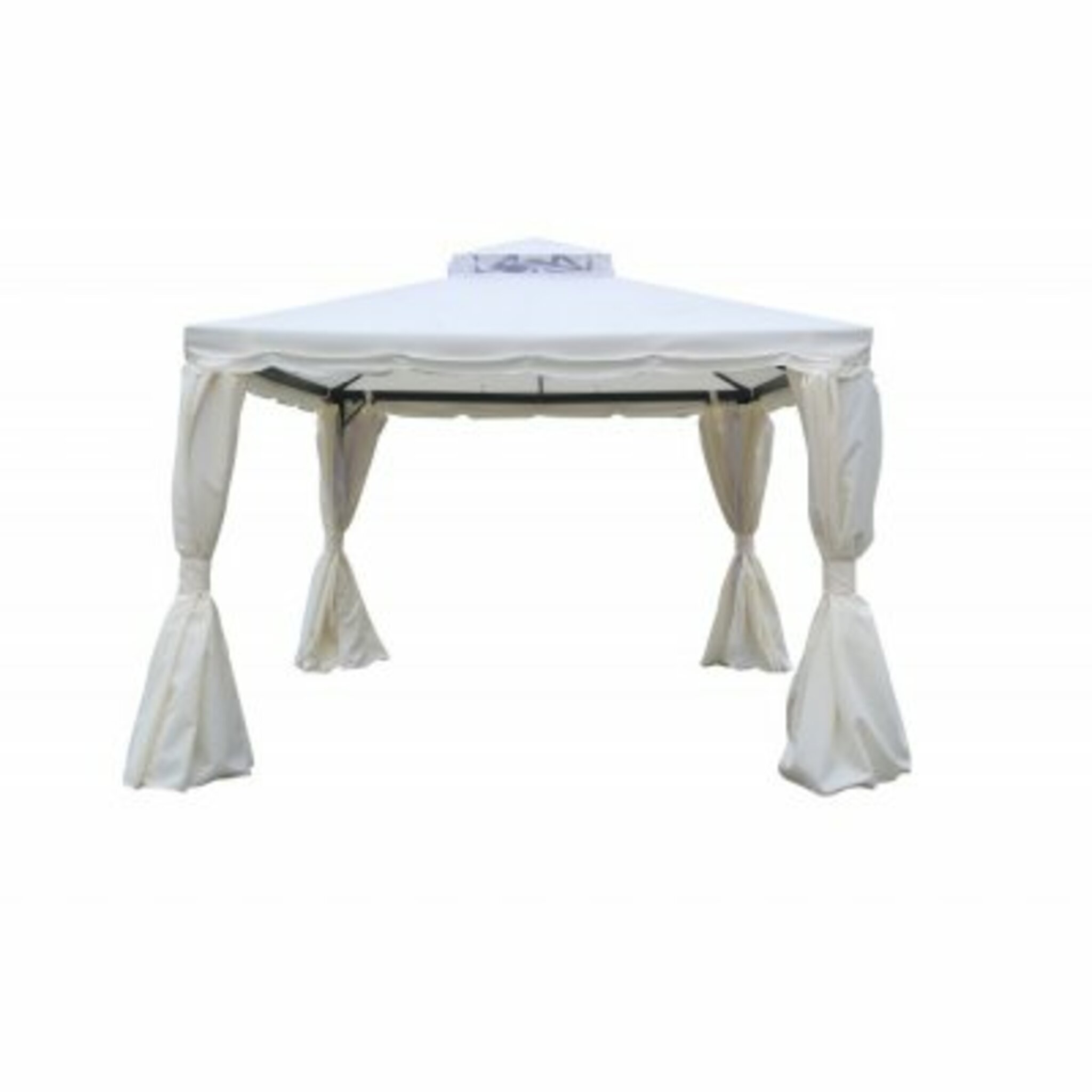 Paviljong Leeds 300x300cm, vit/svart
