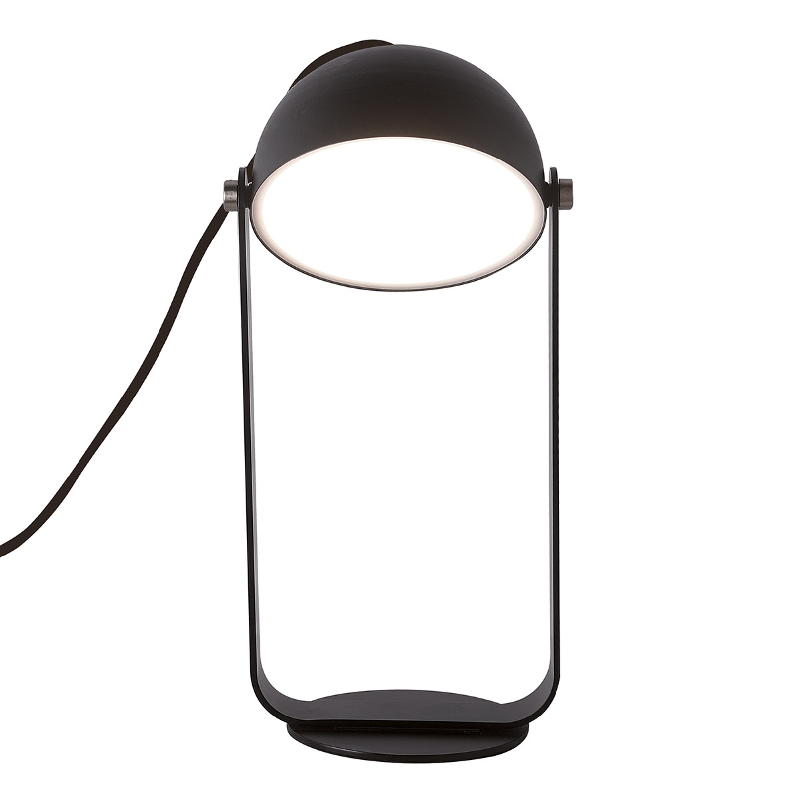 LED-bordslampa Hemi svängbar skärm svart