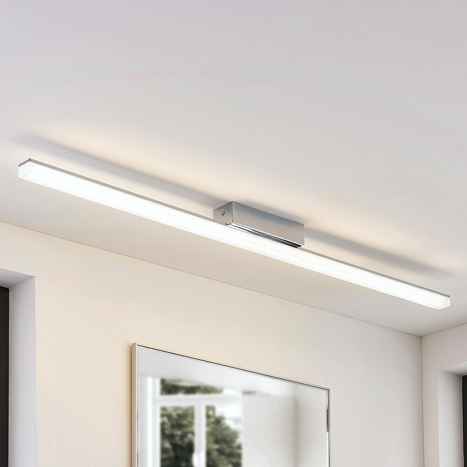 Avlång LED-taklampa Levke, IP44
