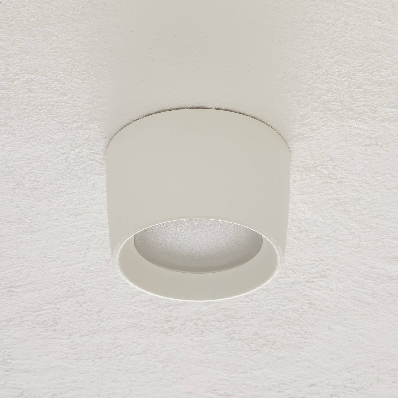 Ytmonterad downlight Livia Ø16 cm CCT vit/frostad