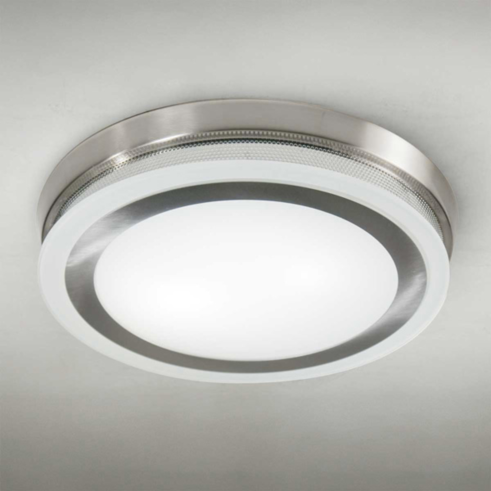 Rund taklampa RING, 9115 x 51 cm, krom