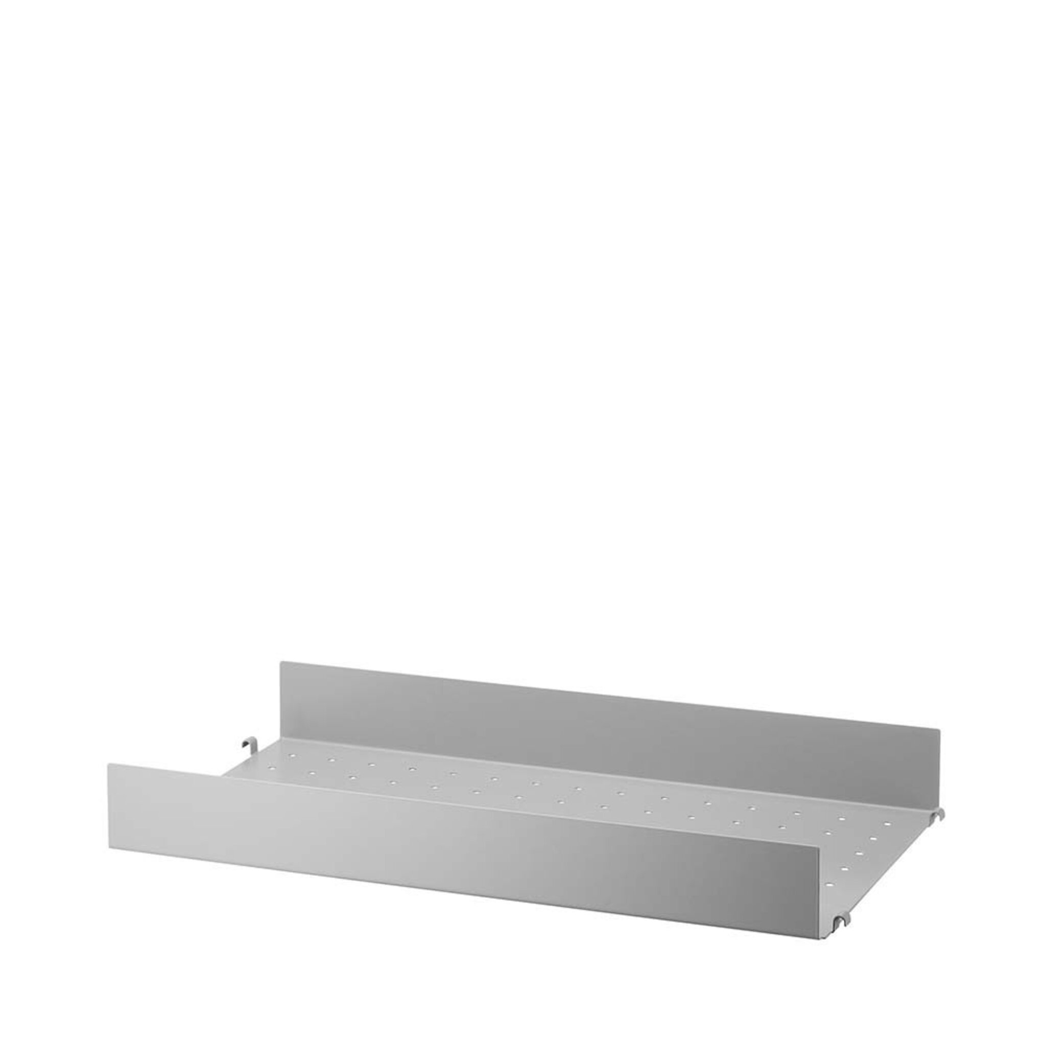 metallhyllplan hög kant b58 x d30 cm