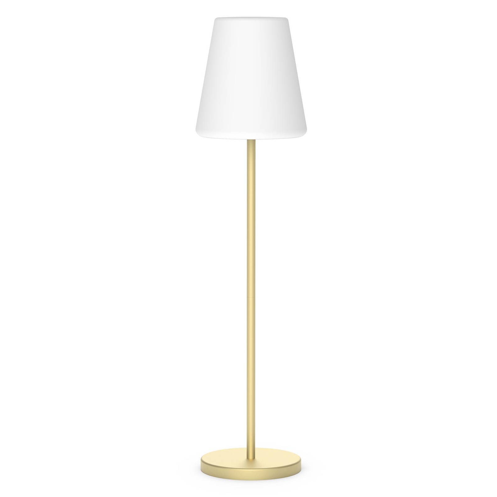 Newgarden Lola Slim 120 solcellsgolvlampa mässing