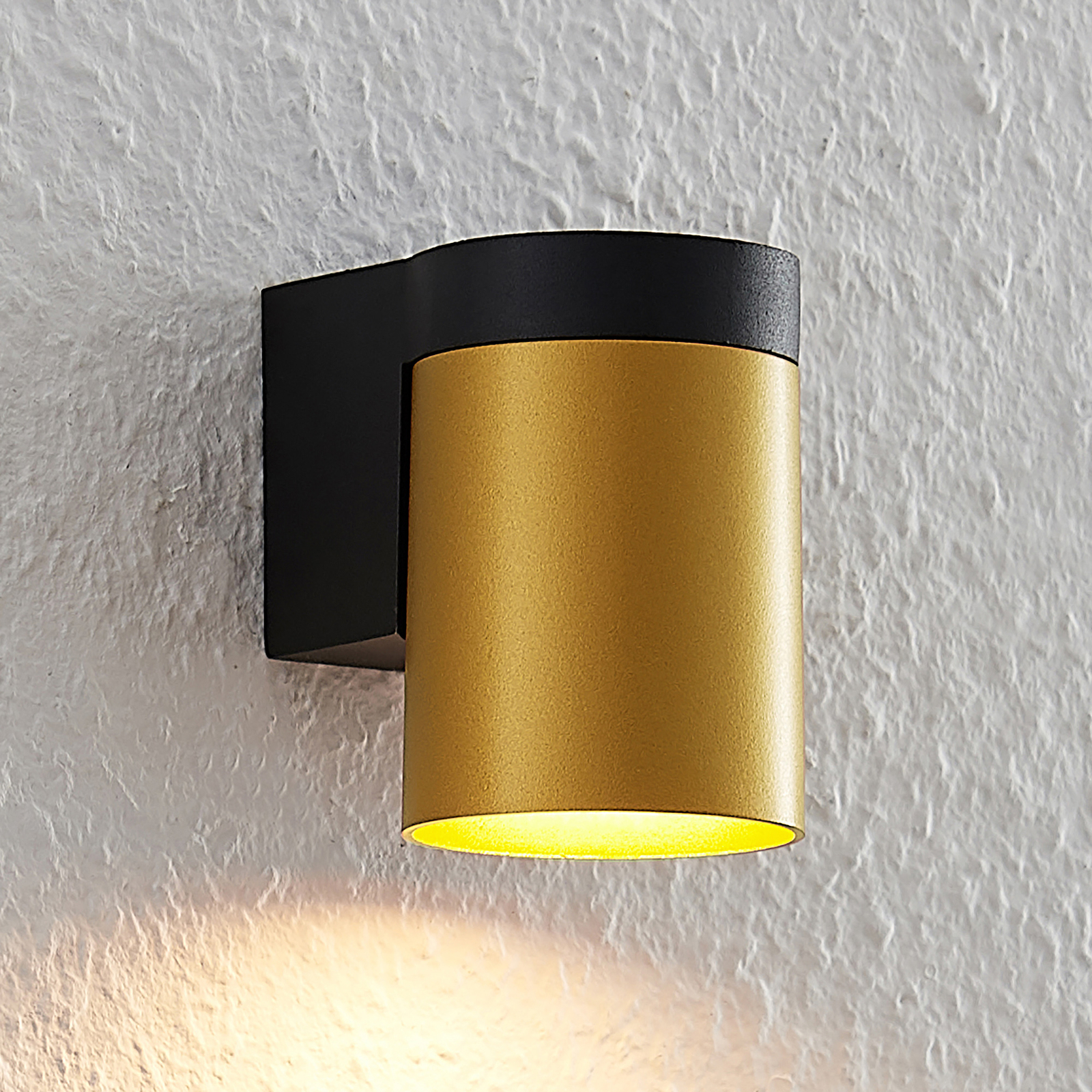 Arcchio Asra vägglampa, 1 lampa, guld