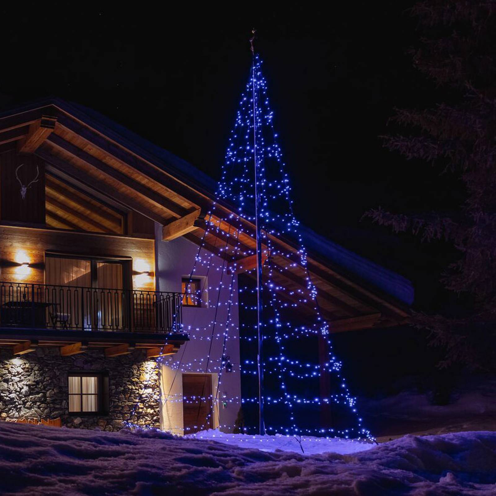 Twinkly Light Tree för utomhus, RGBW, höjd 200 cm