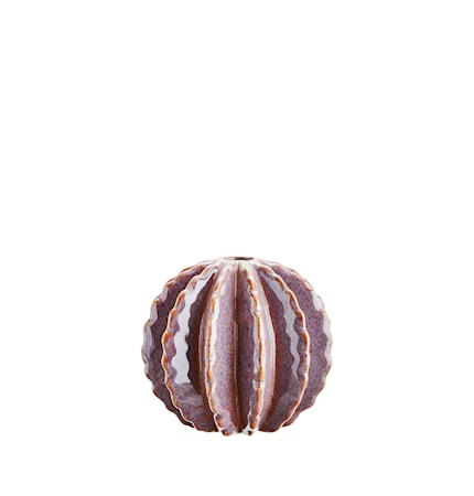 Kaktusvas Rund Lila/Vit Small