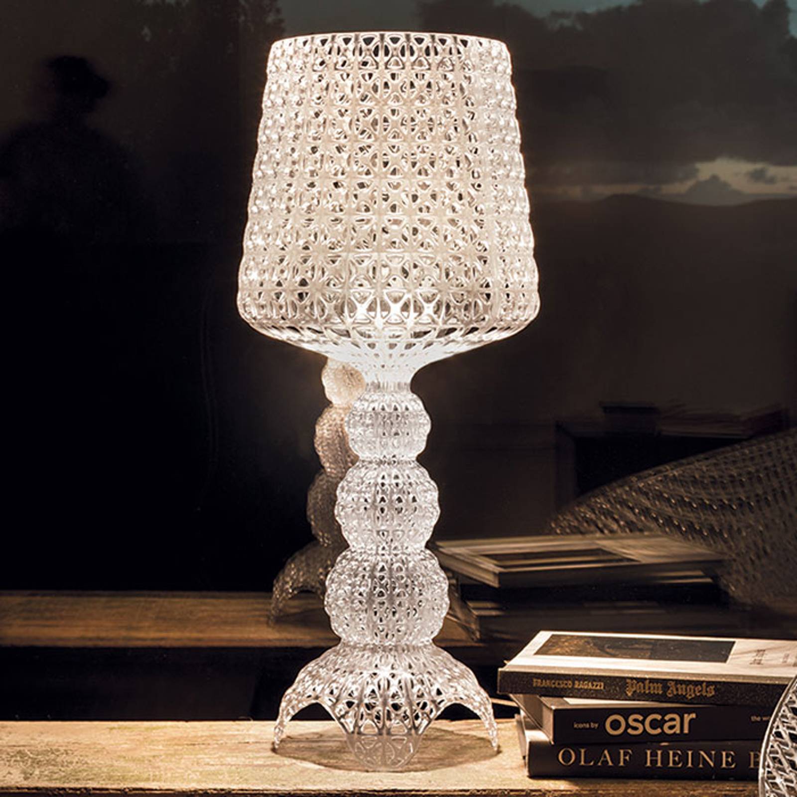Kartell Mini Kabuki - LED-bordslampa, transparent