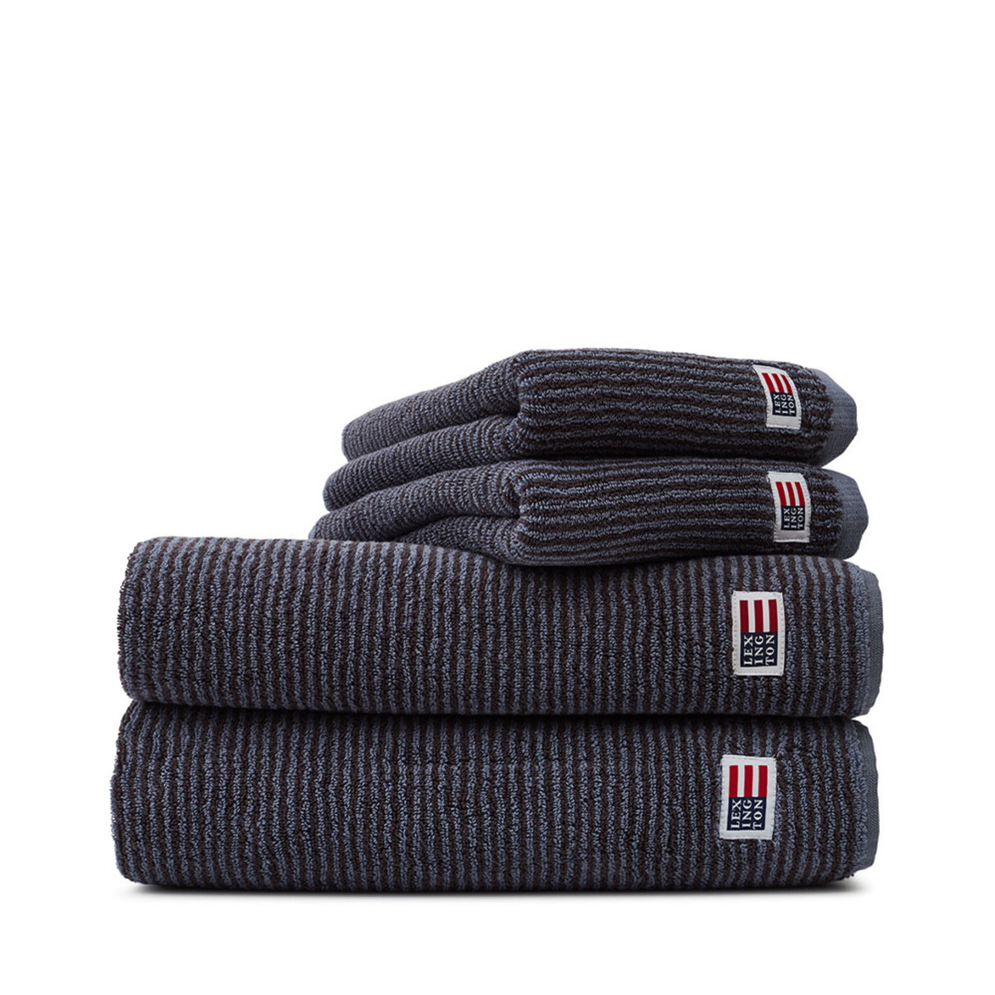 Towel Original Towel Steel Blue/Dk Gray Striped