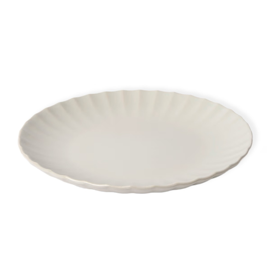 Åhléns Home Tallrik Shelly 25 cm Offwhite