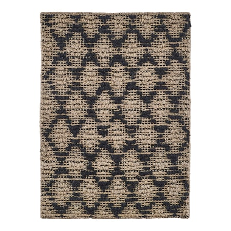 Matta Harlequin 85x130 cm Svart/Natur