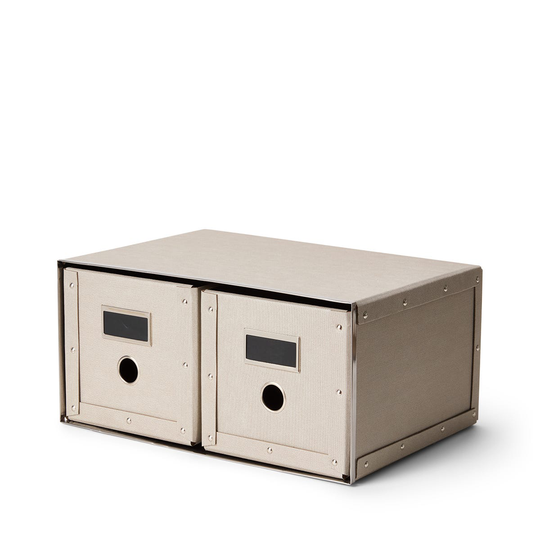 Box Dubbel 25x35cm Beige