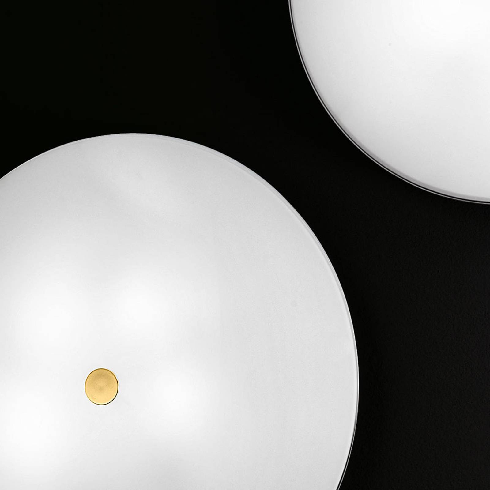 KOLARZ Centro vägglampa, Ø 32 cm, dekor 24 kt guld