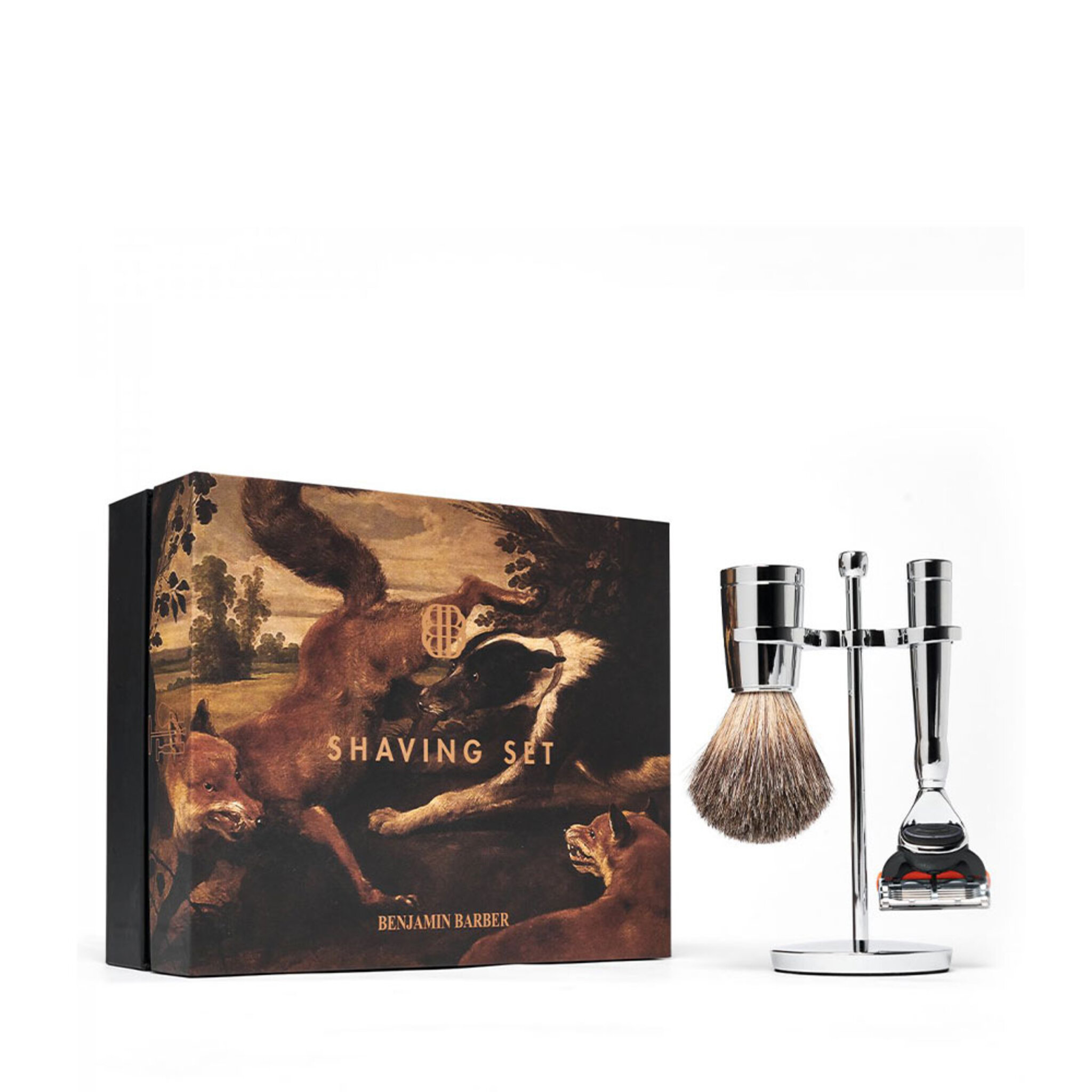 Classic 3-piece Shaving Set Chrome Fusion