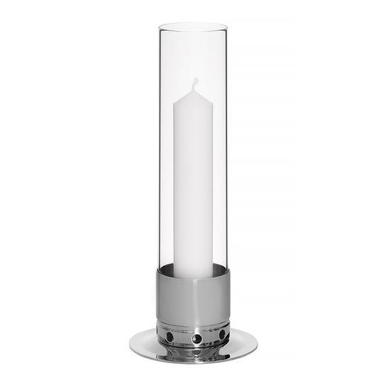 Kattvik - Stormljusstake Large 16x40 cm Förnicklad Mässing