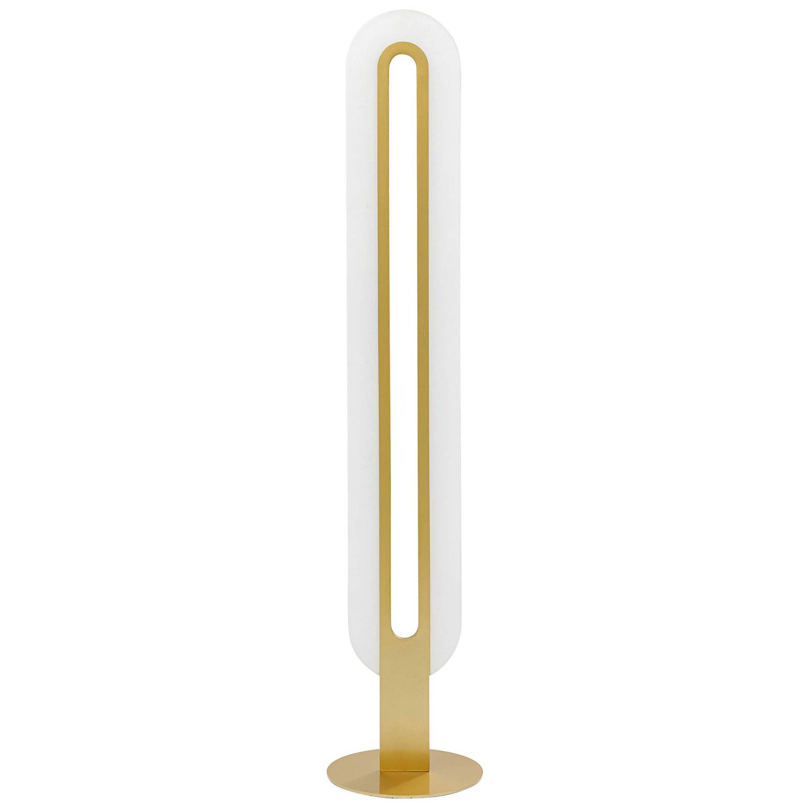 KARE Aura LED-golvlampa i exklusiv guldfärg