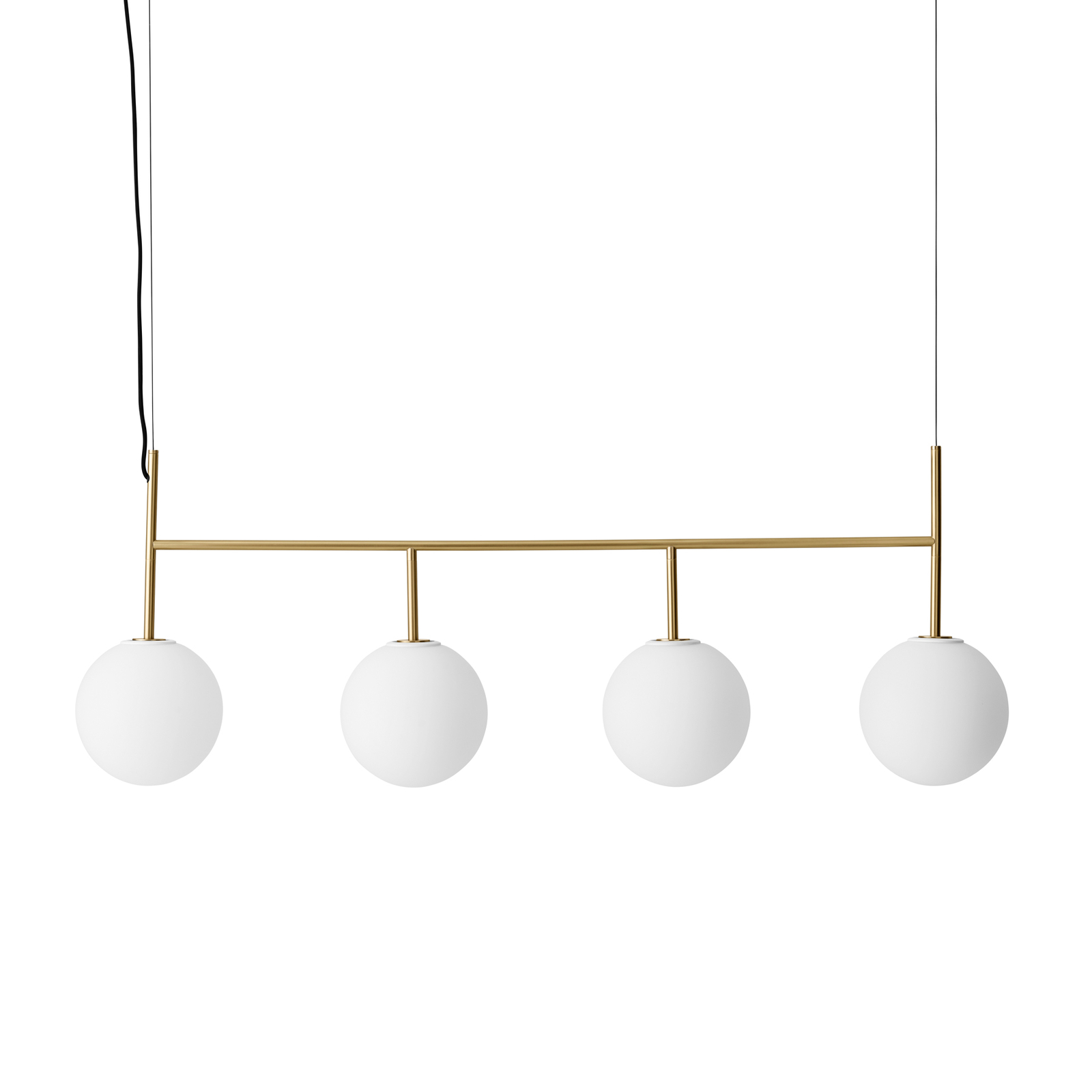 Menu TR Bulb LED-pendel 4 lampor mässing/opal matt