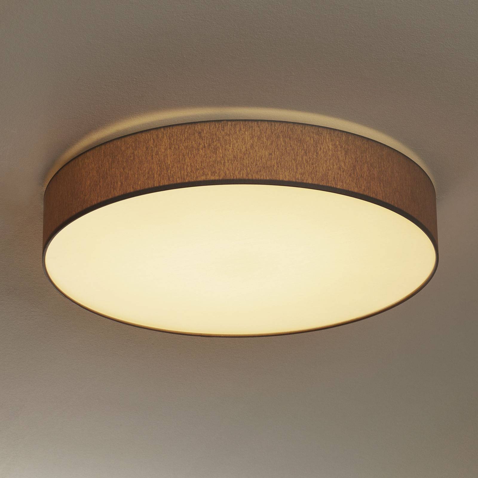 Dimbar LED-taklampa Luno, ljusgrå