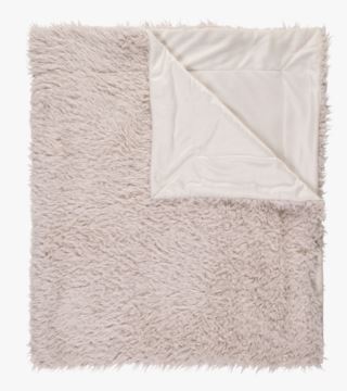 Furry pälspläd offwhite