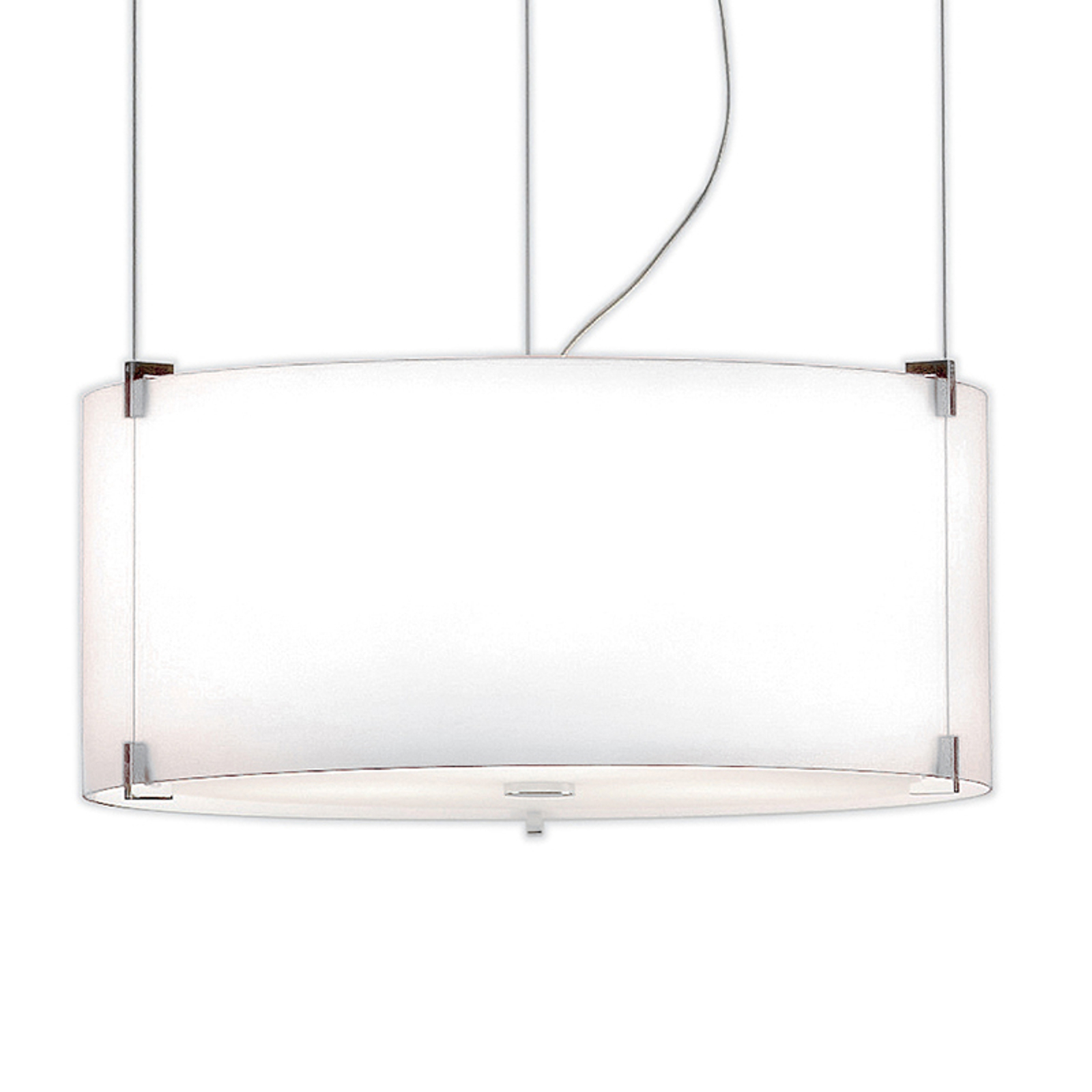 Prandina CPL S7 hänglampa krom, glas opal
