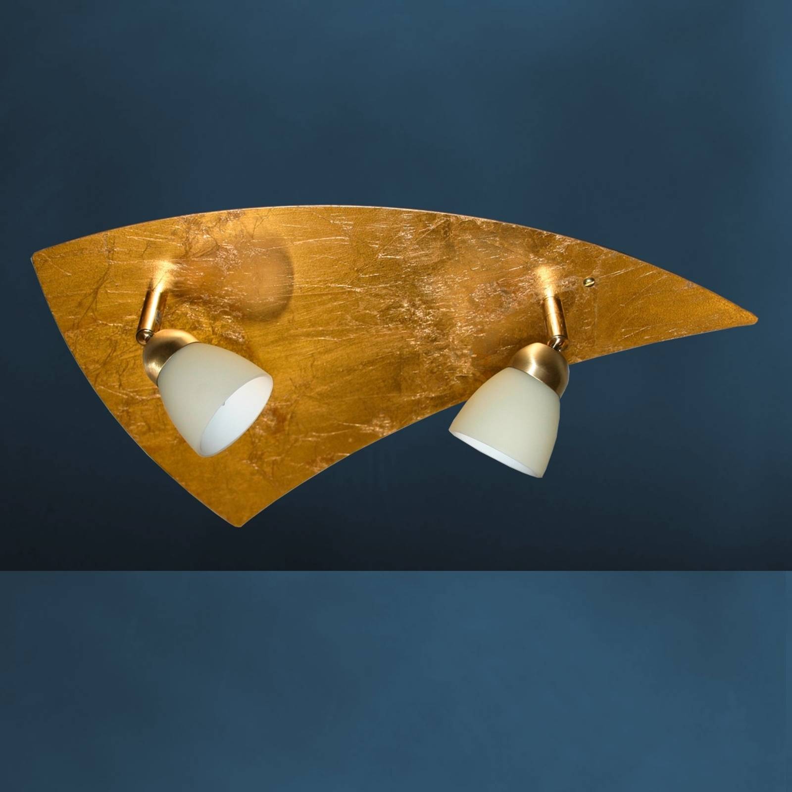 Taklampa Elegance, 2 lampor, guld