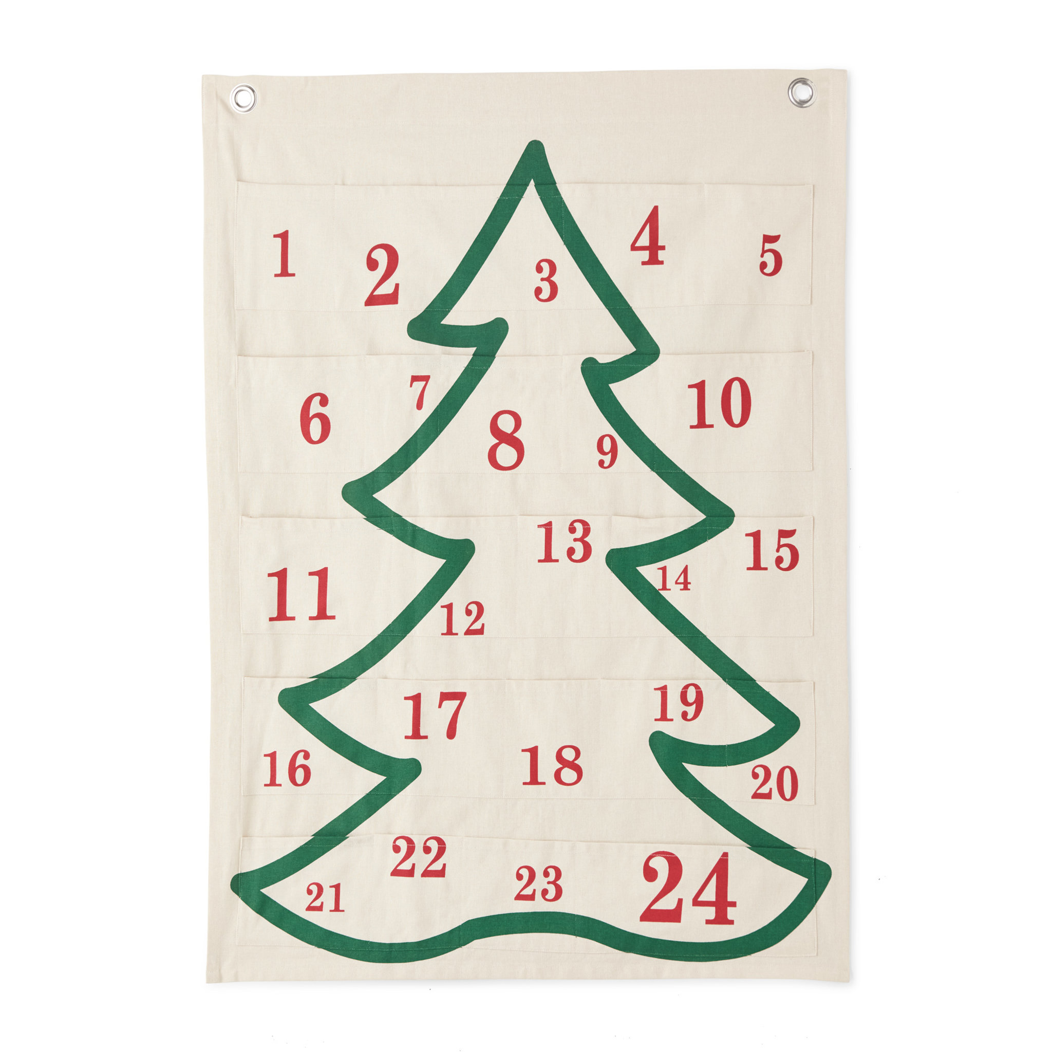 Väggdekoration Julklappskalender 70x95 cm