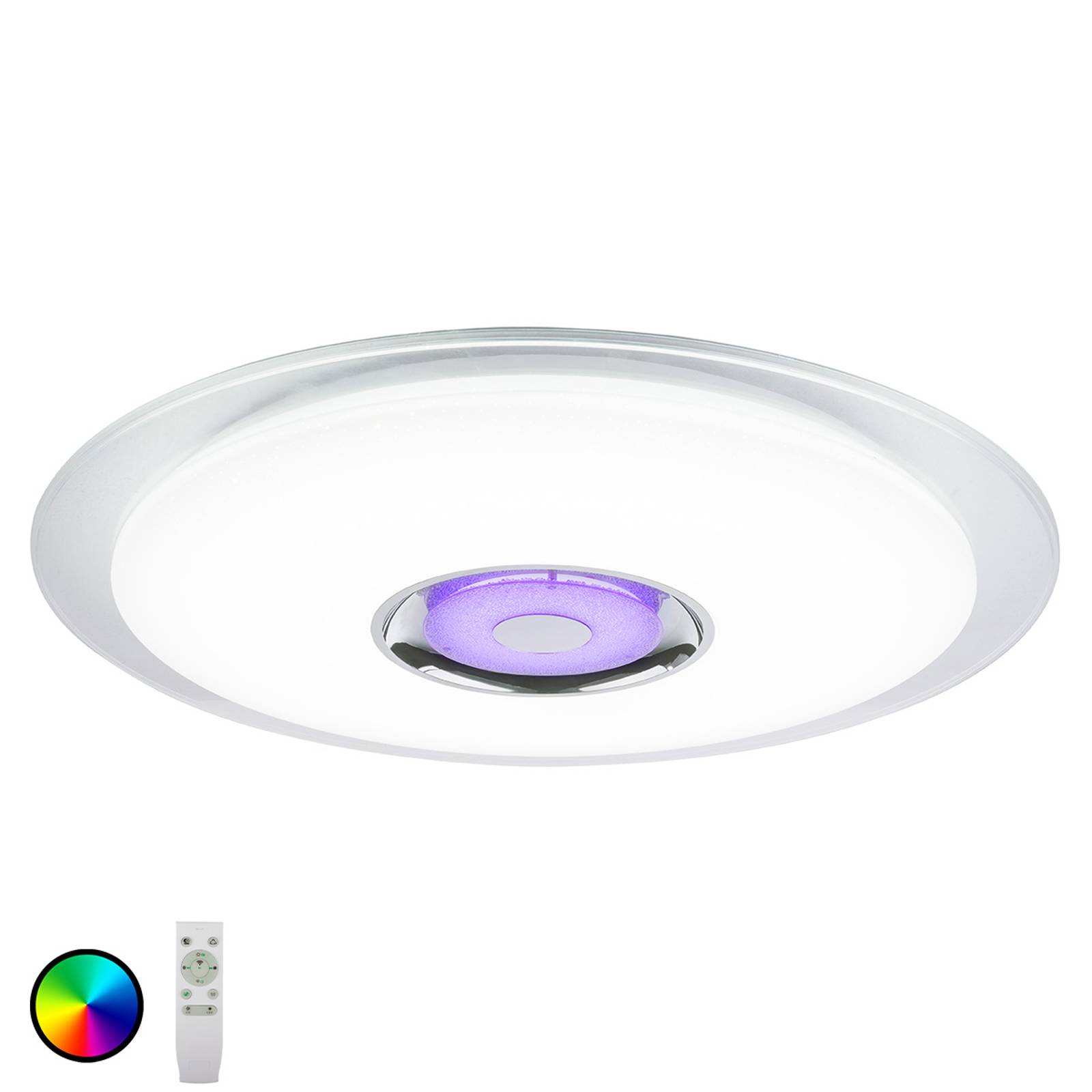 LED-taklampa Tune RGB med högtalare Ø 60