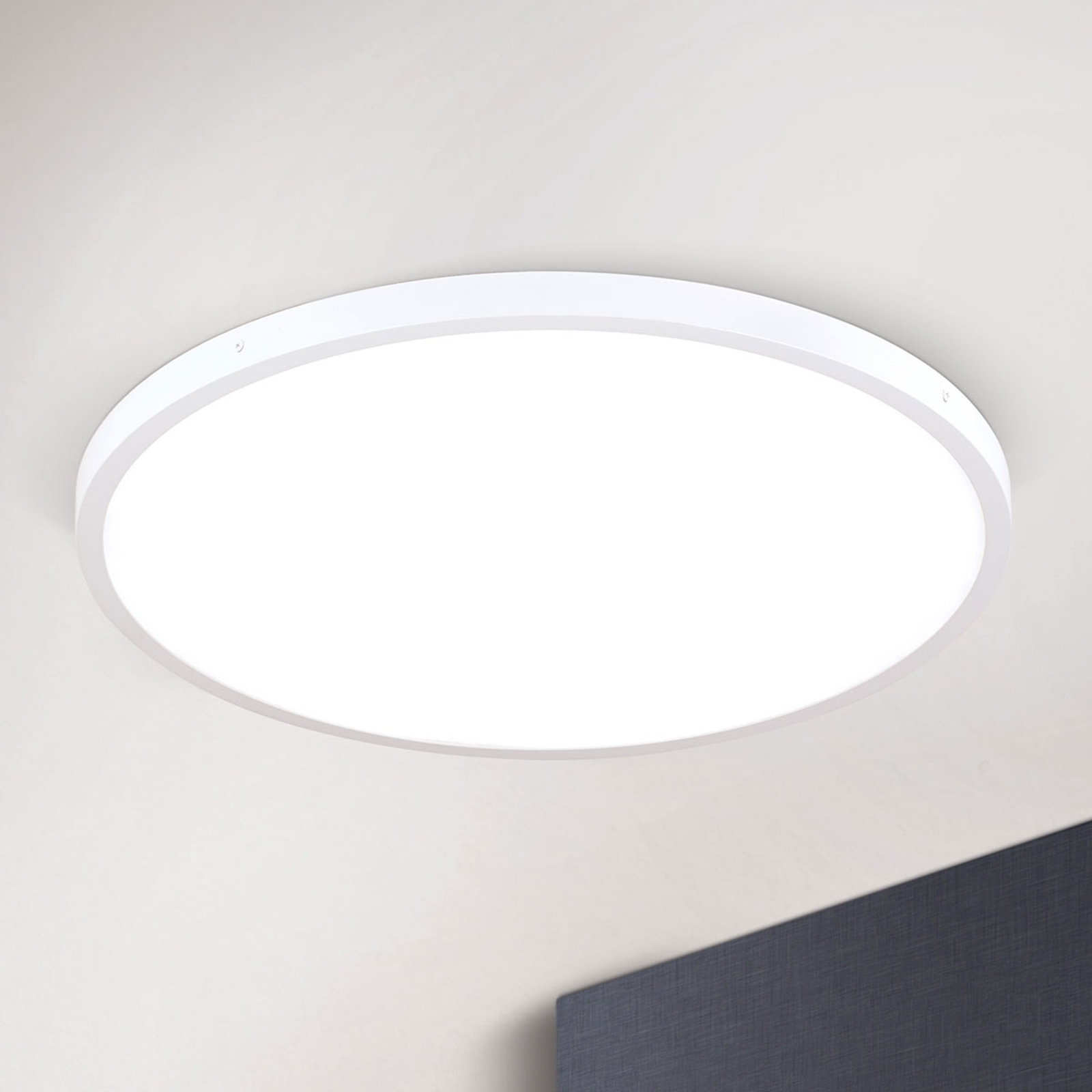 Ultraplatt LED-taklampa Lero Ø 60 cm