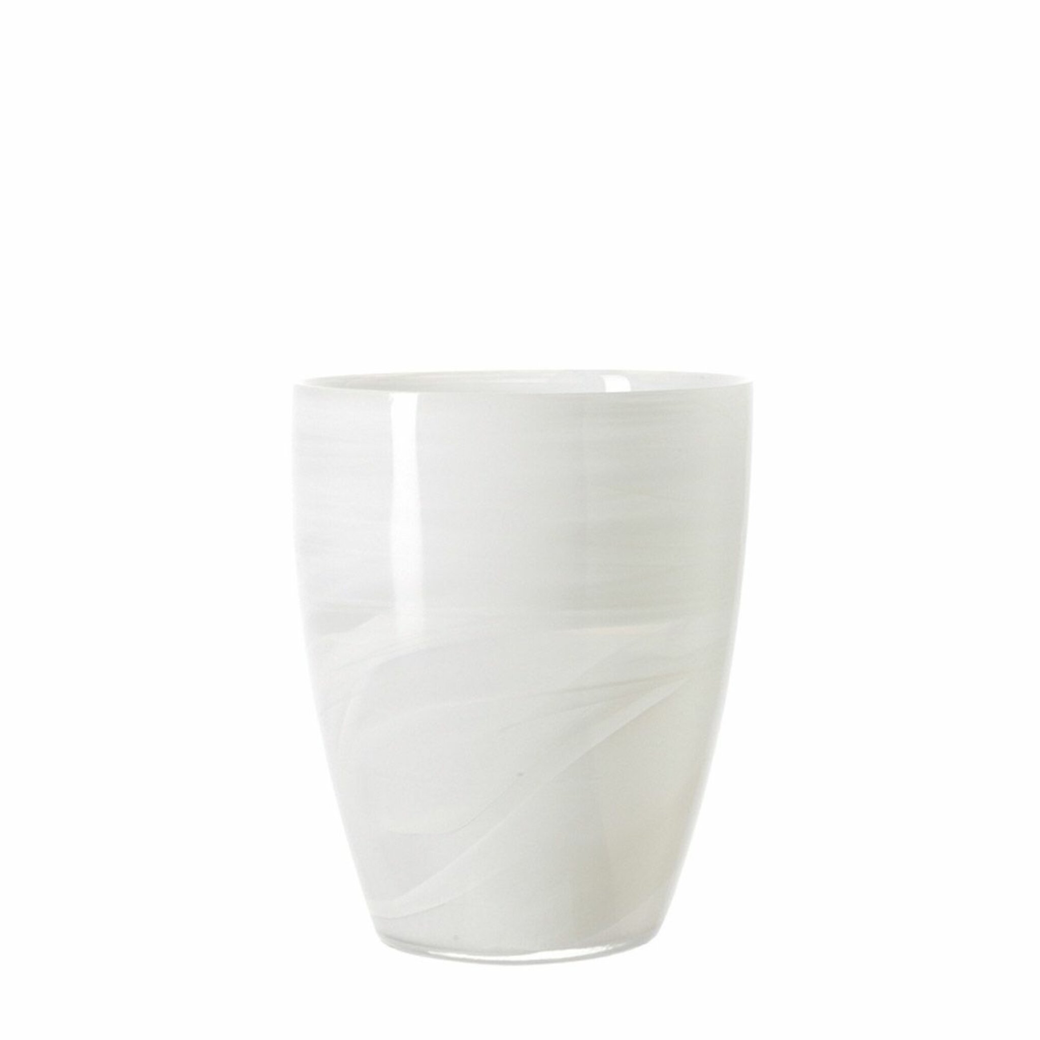 Hurr. Lamp 19 White Alabastr