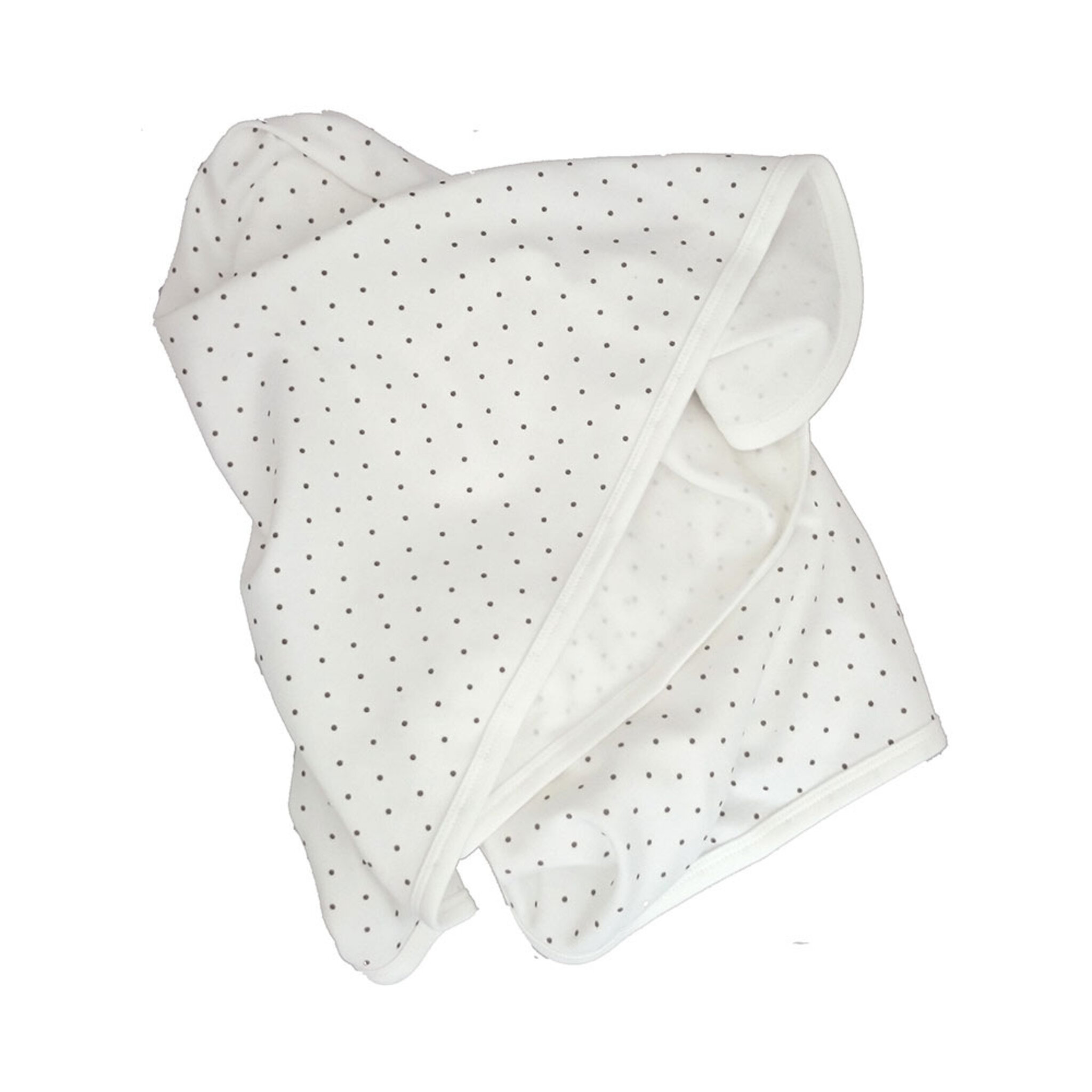 Babyfilt vit dotty GOTS, 70x80 cm