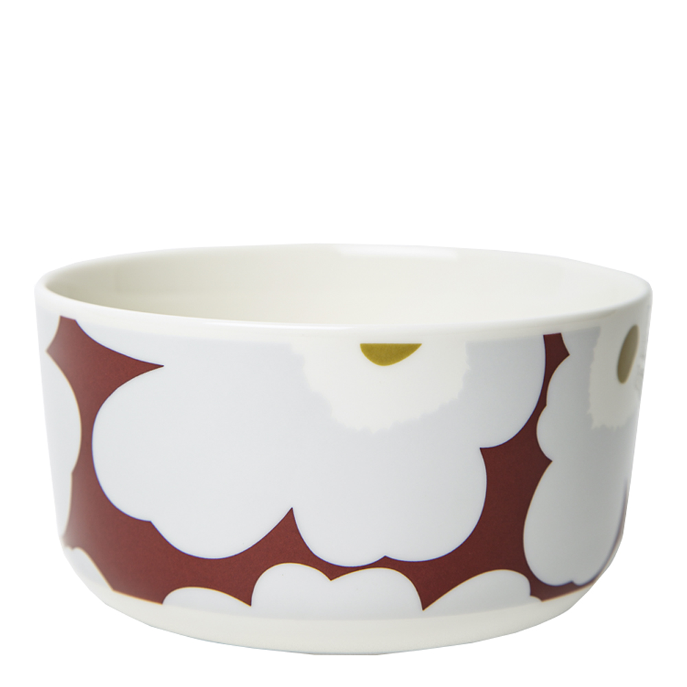 Marimekko - Unikko Skål 25 cl Grå/Vinröd