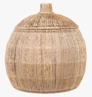 Jute round small korg natur