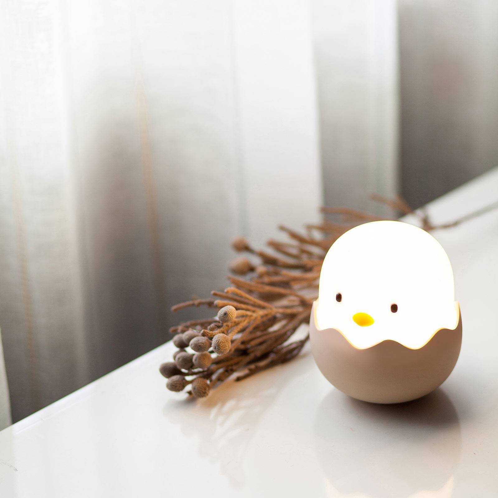 LED-nattlampa Eggy Egg med batteri