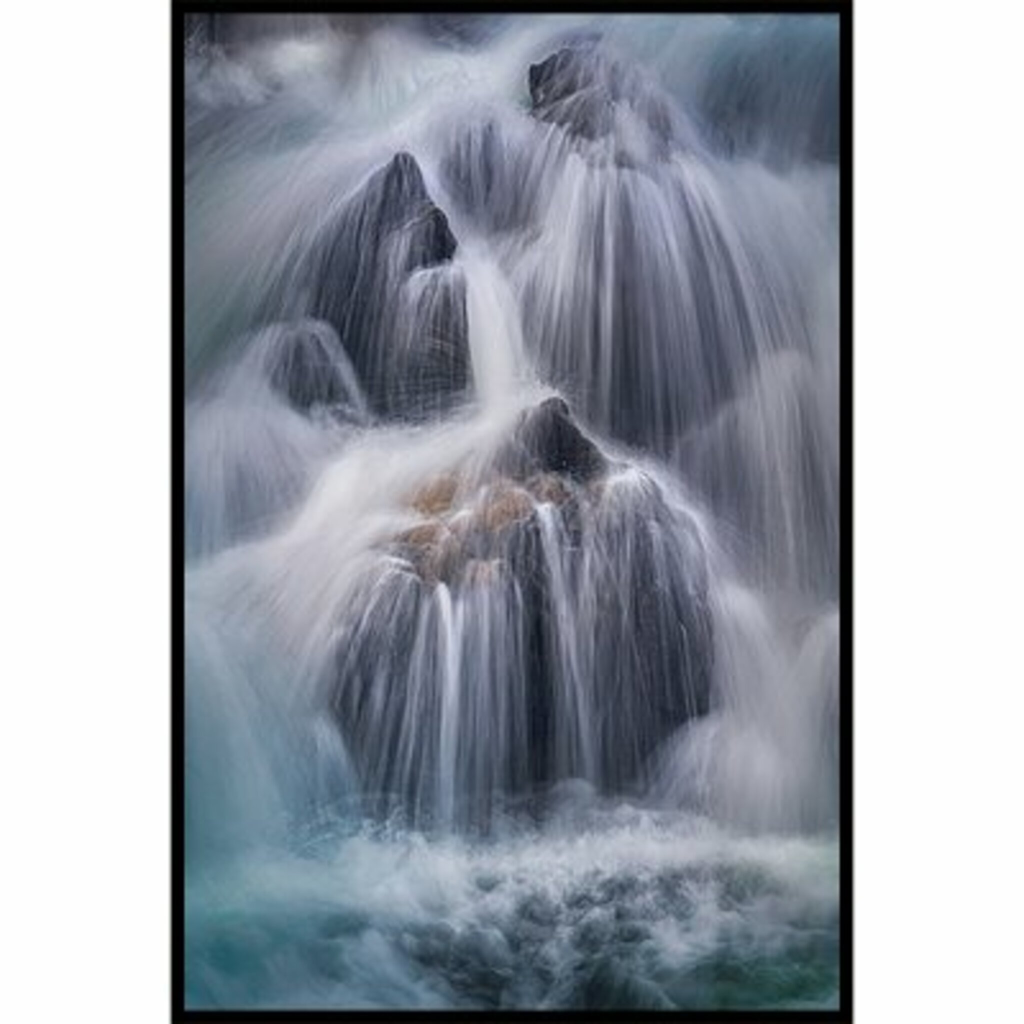Waterfall Lofoten Poster