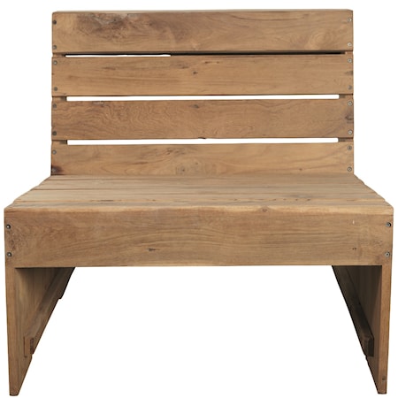 Loungestol Woodie 66x70 cm Trä