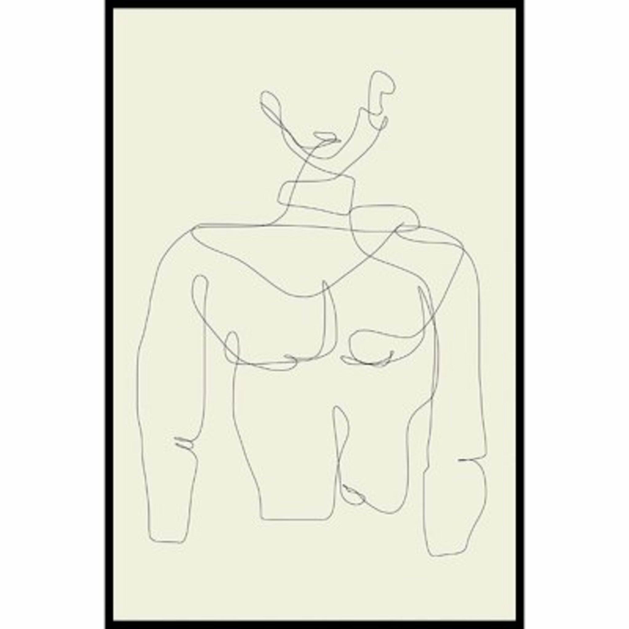 Mans Body Poster