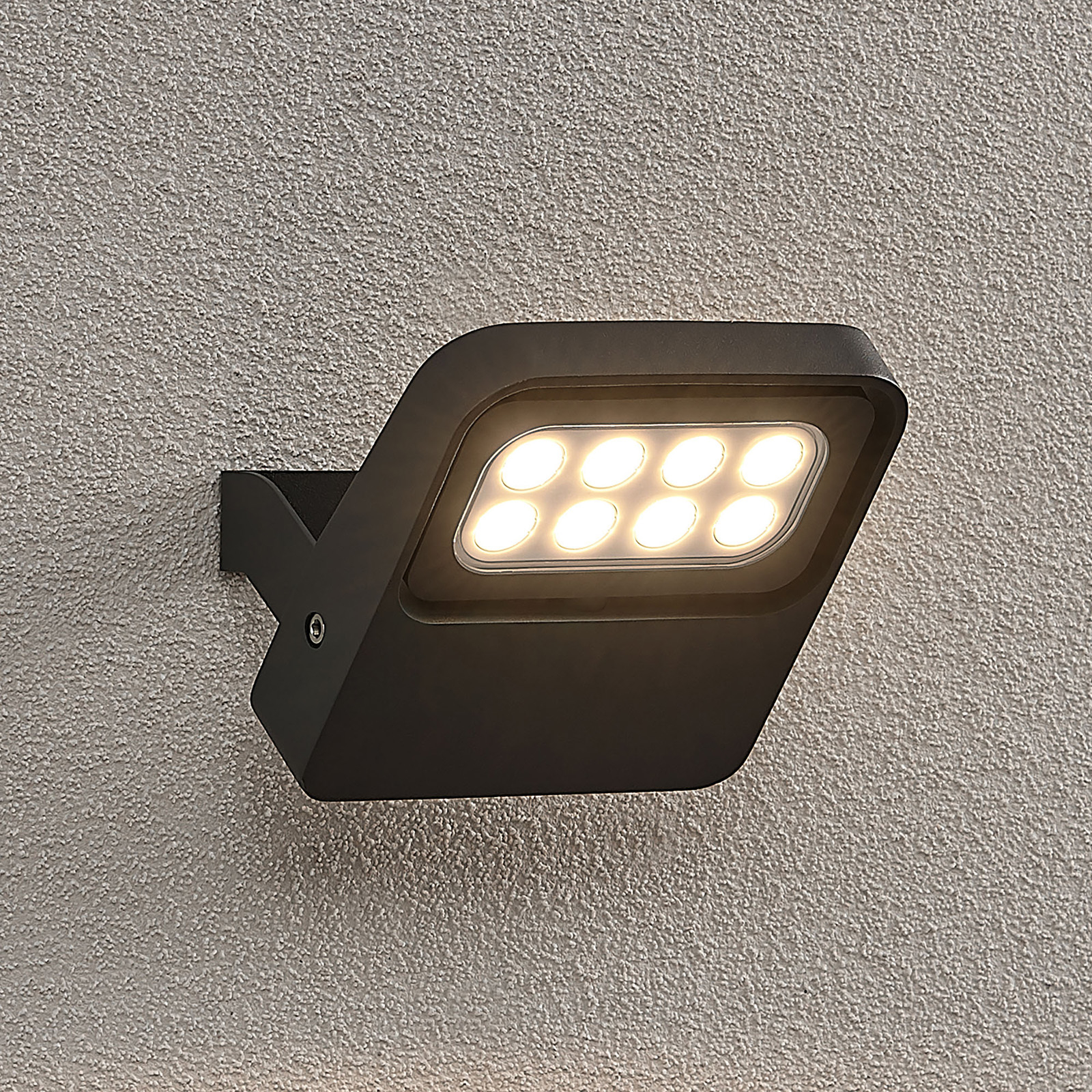 Lucande Kyrilo utomhus LED-spot, 8 LED
