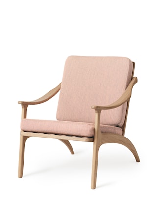 Lean Back Lounge Chair Pale Rose EK
