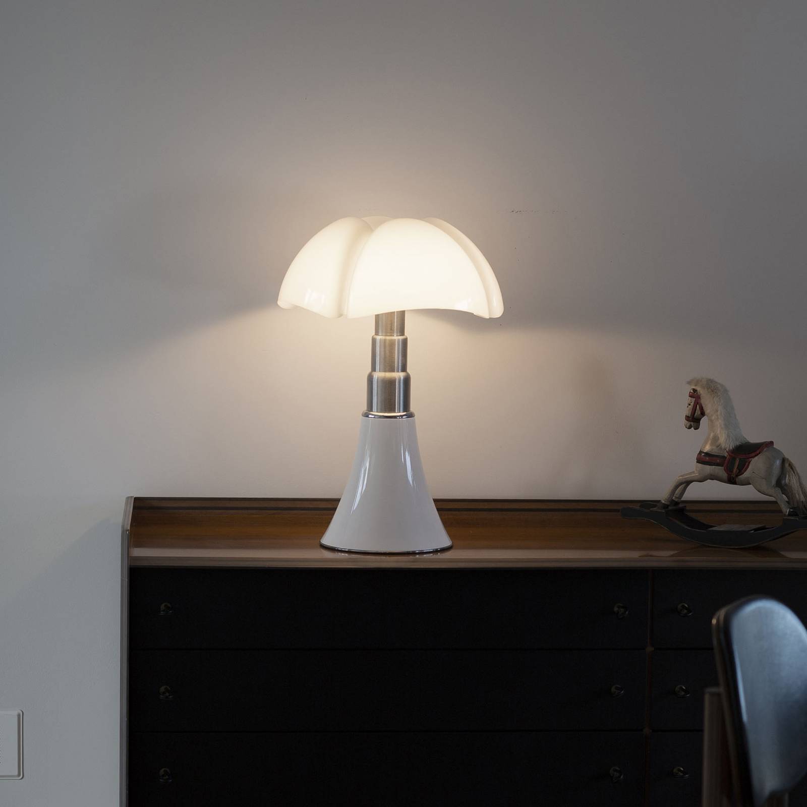 Martinelli Luce Pipistrello Med, dimmer, vit
