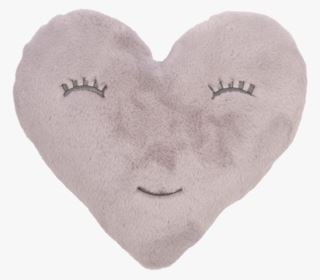 Heart prydnadskudde grå